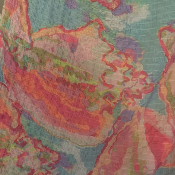 Lilly Pulitzer Queen Conch Print One Shoulder Sample Dress size S - Picture 2 of 4